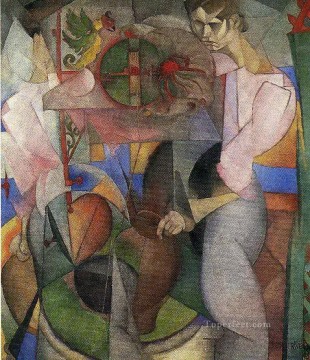 ディエゴ・リベラ Painting - 井戸の女 1913年 ディエゴ・リベラ